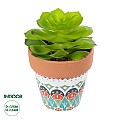 Τεχνητός Κήπος Succulent Echeveria Glint® Διακοσμητικό Φυτό Παχύφυτο Εχεβέρια Υ14Cm