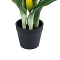 Τεχνητός Κήπος Yellow Tulip Glint® Διακοσμητικό Φυτό Κίτρινη Τουλίπα Υ23Cm