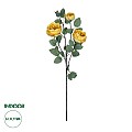 Τεχνητός Κήπος Yellow Climbing Rose Branch Glint® Τεχνητό Διακοσμητικό Κλαδί Τριαντάφυλλο Κίτρινο Y70Cm