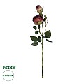 Τεχνητός Κήπος Red Damask Climbing Rose Branch Glint® Τεχνητό Διακοσμητικό Κλαδί Τριαντάφυλλο Κόκκινο Y55Cm