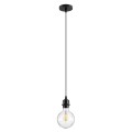 GLOBOSTAR® HANNA  Μοντέρνο Φωτιστικό Οροφής με Ντουί 1 x E27 AC 220-240V IP20 - Μαύρο - Μ4 x Π4 x Υ110cm