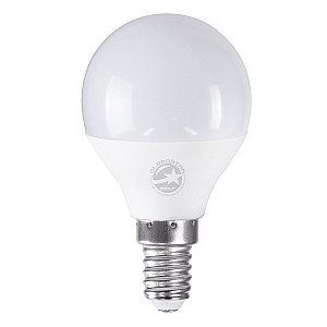 Glint® Λάμπα Led E14 G45 Γλομπάκι 4W 400Lm 260° Ac 220-240V Ip20 Φ4.5 X Υ7.8Cm Ψυχρό Λευκό 6000K