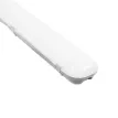 GLOBOSTAR® EMERGANO  120cm Γραμμικό Βιομηχανικό Φωτιστικό Tri-Proof Τεχνολογίας Emergency με Ενσωματωμένη Μπαταρία Li-Ion 3.7V 5000mAH & Αυτονομία 3 Ώρες LED 48W 6240lm 120° AC 220-240V Αδιάβροχο IP65 Ψυχρό Λευκό 6000K - LUMILEDs SMD Chip & TÜV SÜ