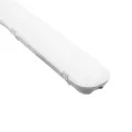 GLOBOSTAR® EMERGANO  120cm Γραμμικό Βιομηχανικό Φωτιστικό Tri-Proof Τεχνολογίας Emergency με Ενσωματωμένη Μπαταρία Li-Ion 3.7V 5000mAH & Αυτονομία 3 Ώρες LED 48W 6240lm 120° AC 220-240V Αδιάβροχο IP65 Ψυχρό Λευκό 6000K - LUMILEDs SMD Chip & TÜV SÜ