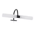 GLOBOSTAR® FLORA  Μοντέρνο Φωτιστικό Τοίχου - Απλίκα Καθρέπτη Μπάνιου με Ντουί 2 x G9 AC 220-240V IP44 - Μαύρο Ματ - Μ31 x Π13 x Υ12cm