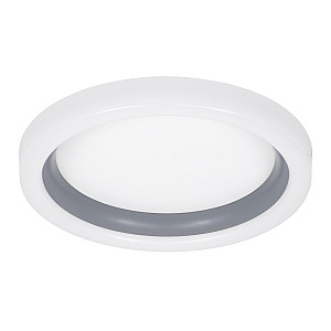 Glint® Πλαφονιέρα Οροφής Led Cct 55W 6376Lm 120° Ac 220-240V - Εναλλαγή Μέσω Τηλεχειριστηρίου All In One Ψυχρό Dimmable - Ανθρακί Φ48Cm 