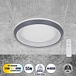 Melina Glint® Πλαφονιέρα Οροφής Κύκλος Led Cct 55W 6376Lm 120° Ac 220-240V - Εναλλαγή Φωτισμού Μέσω Τηλεχειριστηρίου All In One Ψυχρό Λευκό 6000K+Φυσικό Λευκό 4500K+Θερμό Λευκό 2700K Dimmable Φ48Cm - Ανθρακί