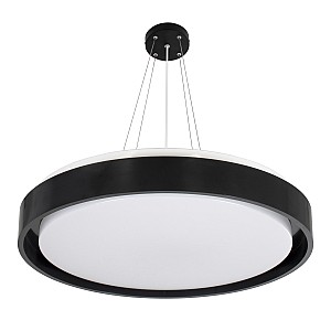 Barchetta Glint®-P Κρεμαστή Πλαφονιέρα Οροφής Led Cct 72W 8306Lm 120° Ac 220-240V - Εναλλαγή Φωτισμού Μέσω Τηλεχειριστηρίου All In One Ψυχρό 6000K+Φυσικό 4500K+Θερμό 2700K Dimmable Φ48Cm - Μαύρο