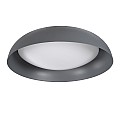 Anatolia Glint® Πλαφονιέρα Οροφής Led Cct 75W 8625Lm 120° Ac 220-240V - Εναλλαγή Φωτισμού Μέσω Τηλεχειριστηρίου All In One Ψυχρό 6000K+Φυσικό 4500K+Θερμό 2700K Dimmable Φ60Cm - Γκρι Ανθρακί