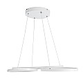 Butterfly Glint® Κρεμαστό Φωτιστικό Οροφής Design Led Cct 75W 8400Lm 300° Ac 220-240V - Εναλλαγή Φωτισμού Μέσω Τηλεχειριστηρίου All In One Ψυχρό 6000K+Φυσικό 4500K+Θερμό 2700K Dimmable Μ71 X Π52 X Υ4Cm - Λευκό