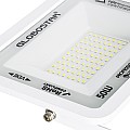 Atlas Glint® Επαγγελματικός Προβολέας Led 50W 6250Lm 120° Ac 220-240V - Αδιάβροχος Ip67 - Μ21 X Π3.5 X Υ16Cm - Λευκό - Ψυχρό Λευκό 6000K - Lumileds Chips - Tüv Rheinland Certified