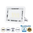 Atlas Glint® Επαγγελματικός Προβολέας Led 50W 6000Lm 120° Ac 220-240V - Αδιάβροχος Ip67 - Μ21 X Π3.5 X Υ16Cm - Λευκό - Φυσικό Λευκό 4500K - Lumileds Chips - Tüv Rheinland Certified