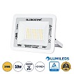 Atlas Glint® Επαγγελματικός Προβολέας Led 50W 5750Lm 120° Ac 220-240V - Αδιάβροχος Ip67 - Μ21 X Π3.5 X Υ16Cm - Λευκό - Θερμό Λευκό 2700K - Lumileds Chips - Tüv Rheinland Certified