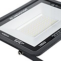 Atlas Glint® Επαγγελματικός Προβολέας Led 100W 12500Lm 120° Ac 220-240V - Αδιάβροχος Ip67 - Μ27 X Π4 X Υ21Cm - Μαύρο - Ψυχρό Λευκό 6000K - Lumileds Chips - Tüv Rheinland Certified