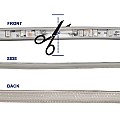 Glint® Slim Ταινία Μονής Σειράς Epistar Led Smd 2835 1M 12W/M 96Led/M 1572Lm/M 120° Dc 230V Αδιάβροχη Ip68 Κόκκινο Dimmable