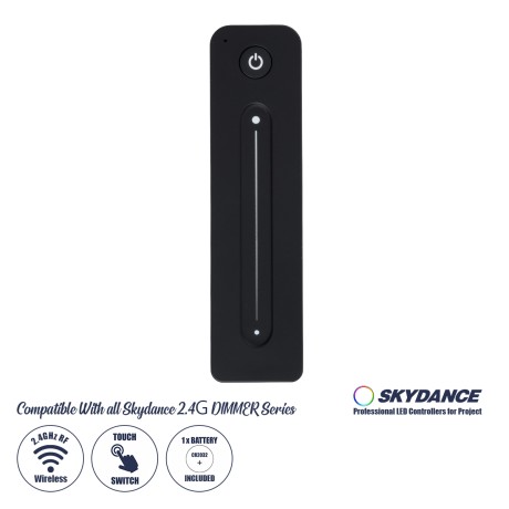 GLOBOSTAR® SKYDANCE-R11  Ασύρματο Χειριστήριο Αφής 1 Ζώνης DC 3V(1 x CR2032) IP20 - RF 2.4GHz - Μ14 x Π3.5 x Υ1.1cm