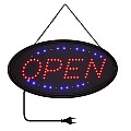 Glint® Φωτιστικό Ταμπέλα Led Σήμανσης Open Με Πρίζα Ac 230V Μ47.5Xπ24.5Xυ2.5Cm