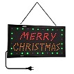 Glint® Φωτιστικό Ταμπέλα Led Σήμανσης Merry Christmas Με Πρίζα Ac 230V Μ48Xπ25Xυ2Cm