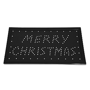 Glint® Φωτιστικό Ταμπέλα Led Σήμανσης Merry Christmas Με Πρίζα Ac 230V Μ48Xπ25Xυ2Cm