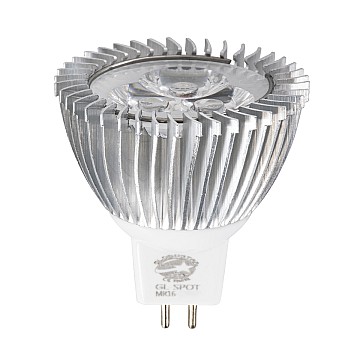 Glint® Σποτ Led Gu5.3 Mr16 3W 300Lm 30° Dc 12V Ip20 Φ5 X Υ5.2Cm Ψυχρό Λευκό 6000K