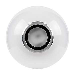 Glint® Λάμπα Led E27 G95 Γλόμπος 12W 780Lm 260° Με Ενσωματωμένο Bluetooth Ηχείο 3W Ac 220-240V Ip20 Φ9.5 X Υ13.5Cm - Εναλλαγή Φωτισμού Μέσω Τηλεχειριστηρίου & Μέσω Smart Home Εφαρμογής Happylighting App - Πολύχρωμο Rgbw