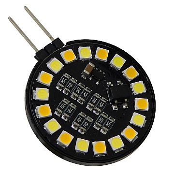 Glint® Λάμπα G4 Led Smd 2835 5W 600Lm 120° Dc 12V Side Pin Cct Θερμό 2700 K Έως Ψυχρό 6000K Change By On/Off