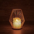 Candle Glint® Διακοσμητικό Realistic Κερί Με Led Εφέ Κινούμενης Φλόγας - Μπαταρίας 2 X Aa (Δεν Συμπεριλαμβάνονται) & Ασύρματο Χειριστήριο Ir Θερμό Λευκό 2700K Dimmable Λευκό Φ16 X Υ18Cm