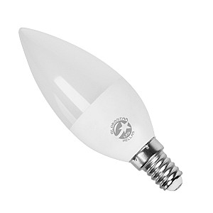 Glint® Λάμπα Led E14 Κεράκι C37 6W 230V 590Lm 260° Ψυχρό Λευκό 6000K Dimmable