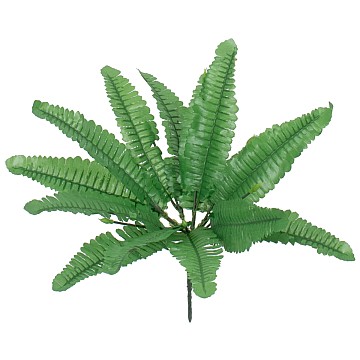 Boston Fern Small Glint® Τεχνητό Φυτό Φτέρη Βοστώνης Μικρή - Μπουκέτο Διακοσμητικών Φυτών - Κλαδιών Με Φύλλωμα Πράσινο Υ30Cm