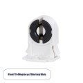 GLOBOSTAR® BRACE  Ντουί για Λάμπες T8 Τύπου Φθορίου IP20 - Λευκό - Μ2.8 x Π2.3 x Υ3.5cm