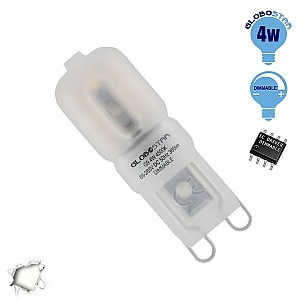 Glint® Λάμπα G9 Led 4W 390Lm 320° Ac 230V Φυσικό Λευκό 4500K Dimmable