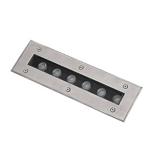 Underground-Remvi Glint® Χωνευτό Φωτιστικό Wall Washer Δαπέδου Led 9W 765Lm 10° Dc 24V Αδιάβροχο Ip68 L30 X W9 X H8.5Cm Rgbw Dmx512 - Ανοξείδωτο Ατσάλι