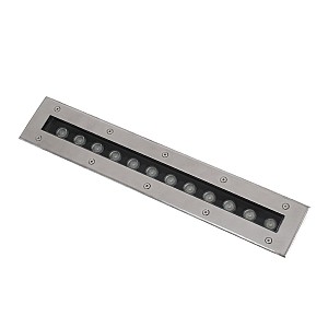 Underground-Remvi Glint® Χωνευτό Φωτιστικό Wall Washer Δαπέδου Led 12W 1020Lm 10° Dc 24V Αδιάβροχο Ip68 L50 X W9 X H7.2Cm Rgbw Dmx512 - Ανοξείδωτο Ατσάλι