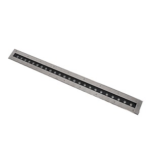 Underground-Remvi Glint® Χωνευτό Φωτιστικό Wall Washer Δαπέδου Led 24W 2160Lm 10° Dc 24V Αδιάβροχο Ip68 L100 X W9 X H7.2Cm Θερμό Λευκό 2700K - Ανοξείδωτο Ατσάλι