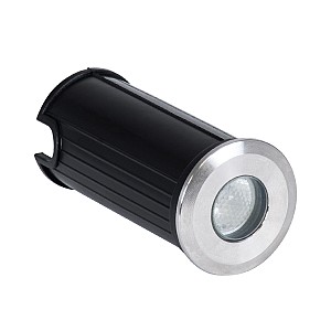 Underground-Gena Glint® Χωνευτό Φωτιστικό Σποτ Δαπέδου Led 1W 80Lm 5° Dc 24V Αδιάβροχο Ip68 Φ3 X Υ6Cm Μπλε - Ανοξείδωτο Ατσάλι