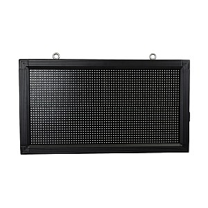 Display Glint® Led Scrolling Display 64X32Cm - Κυλιόμενη Ψηφιακή Πινακίδα / Επιγραφή Μονής Όψης P10 Led Smd Ac 220-240V - Λειτουργία Μέσω Wi-Fi Με Εφαρμογή App - Αισθήτηρας Θερμοκρασίας Και Υγρασίας - Αδιάβροχο Ip65 - Μ72 X Π9 X Υ42.5Cm - Κόκκινο - 1 Χρόν