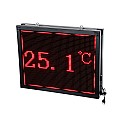 Display Glint® Led Scrolling Display 64X48Cm - Κυλιόμενη Ψηφιακή Πινακίδα / Επιγραφή Διπλής Όψης P10 Led Smd Ac 220-240V - Λειτουργία Μέσω Wi-Fi Με Εφαρμογή App - Αισθήτηρας Θερμοκρασίας Και Υγρασίας - Αδιάβροχο Ip65 - Μ70 X Π11 X Υ54.5Cm - Κόκκινο - 1 Χρ