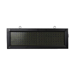 Display Glint® Led Scrolling Display 64X16Cm - Κυλιόμενη Ψηφιακή Πινακίδα / Επιγραφή Μονής Όψης P10 Led Smd Ac 220-240V - Λειτουργία Μέσω Wi-Fi Με Εφαρμογή App - Αισθήτηρας Θερμοκρασίας Και Υγρασίας - Αδιάβροχο Ip65 - Μ72 X Π9 X Υ24Cm - Ψυχρό Λευκό 6000K 