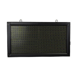 Display Glint® Led Scrolling Display 64X32Cm - Κυλιόμενη Ψηφιακή Πινακίδα / Επιγραφή Μονής Όψης P10 Led Smd Ac 220-240V - Λειτουργία Μέσω Wi-Fi Με Εφαρμογή App - Αισθήτηρας Θερμοκρασίας Και Υγρασίας - Αδιάβροχο Ip65 - Μ72 X Π9 X Υ42.5Cm - Ψυχρό Λευκό 6000