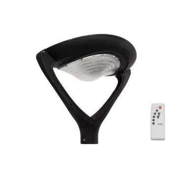 GLOBOSTAR® SQUARE  Φωτιστικό Στύλου/Κολώνας Πλατείας/Πάρκου/Κήπου με Ασύρματο Χειριστήριο LED 20W 800lm 120° Ενσωματωμένο Φωτοβολταϊκό Panel 6V 20W & Επαναφορτιζόμενη Μπαταρία Li-ion 3.2V 20000mAh με Αισθητήρα Κίνησης-Ημέρας-Νύχτας Αδιάβροχο IP65 Θερμ