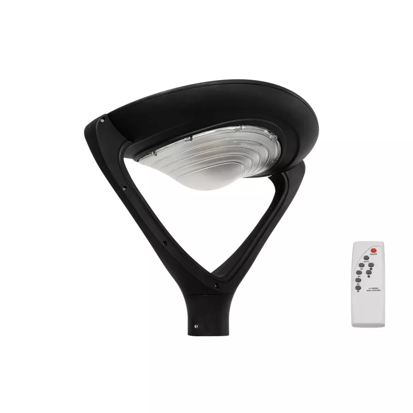 GLOBOSTAR® SQUARE  Φωτιστικό Στύλου/Κολώνας Πλατείας/Πάρκου/Κήπου με Ασύρματο Χειριστήριο LED 20W 800lm 120° Ενσωματωμένο Φωτοβολταϊκό Panel 6V 20W & Επαναφορτιζόμενη Μπαταρία Li-ion 3.2V 20000mAh με Αισθητήρα Κίνησης-Ημέρας-Νύχτας Αδιάβροχο IP65 Θερμ