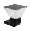 GLOBOSTAR® GRACIOUS  Μοντέρνο Φωτιστικό Τοίχου - Απλίκα LED 10W 500lm 120° με Ενσωματωμένο Φωτοβολταϊκό Panel 6V 2W & Επαναφορτιζόμενη Μπαταρία Li-ion 3.2V 1800mAh με Αισθητήρα Ημέρας-Νύχτας Αδιάβροχο IP65 Ρυθμιζόμενο Λευκό CCT με Διακόπτη στο Σώμα 27