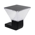 GLOBOSTAR® GRACIOUS  Μοντέρνο Φωτιστικό Τοίχου - Απλίκα LED 10W 500lm 120° με Ενσωματωμένο Φωτοβολταϊκό Panel 6V 2W & Επαναφορτιζόμενη Μπαταρία Li-ion 3.2V 1800mAh με Αισθητήρα Ημέρας-Νύχτας Αδιάβροχο IP65 Ρυθμιζόμενο Λευκό CCT με Διακόπτη στο Σώμα 27