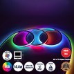 GLOBOSTAR® NEONIO-A  Ψηφιακή Pixel Addressable Ταινία Neon Flex LED 14.4W/m 864lm/m 90° DC 12V Αδιάβροχο IP65 60 x SMD5050 Chip/m 20 x Pixel/m Πολύχρωμο RGB Dimmable SPI/TTL Protocol IC SM16703P/WS2811/WS2812 - Sanan SMD Chip - Μ1000 x Π1.4 x Υ1.4cm - Ρολ