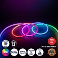 GLOBOSTAR® NEONIO-C  Ψηφιακή Pixel Addressable Ταινία Neon Flex LED 14.4W/m 864lm/m 180° DC 12V Αδιάβροχο IP65 60 x SMD5050 Chip/m 20 x Pixel/m Πολύχρωμο RGB Dimmable SPI/TTL Protocol IC SM16703P/WS2811/WS2812 - Μ1000 x Π1 x Υ2.3cm - Ρολό 10 Μέτρων