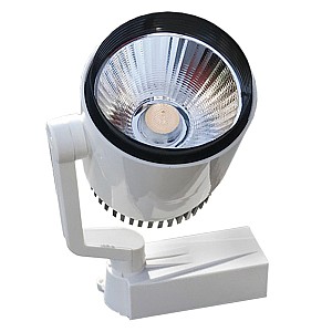 Globostar Glint® Μονοφασικό Bridgelux Cob Led Φωτιστικό Σποτ Ράγας 20W 230V 3000Lm 24° Θερμό Λευκό 3000K