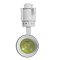 Globostar Glint® Μονοφασικό Bridgelux Cob Led Λευκό Φωτιστικό Σποτ Ράγας 10W 230V 1300Lm 30° Ψυχρό Λευκό 6000K