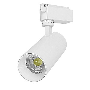 Globostar Glint® Μονοφασικό Bridgelux Cob Led Λευκό Φωτιστικό Σποτ Ράγας 20W 230V 2600Lm 30° Ψυχρό Λευκό 6000K