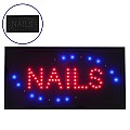 Φωτιστικό Led Σήμανσης Nails Με Διακόπτη On/Off Και Πρίζα 230V 48X2X25Cm Glint®