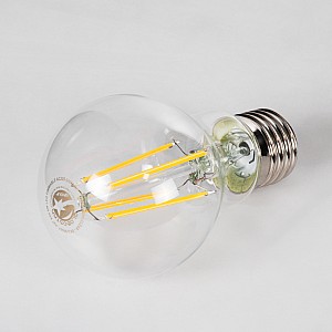 Glint® Λάμπα Led Long Filament E27 A60 Γλόμπος 8W 800Lm 360° Ac 220-240V Ip20 Φ6 X Υ10.5Cm Θερμό Λευκό 2700K Με Διάφανο Γυαλί - Dimmable